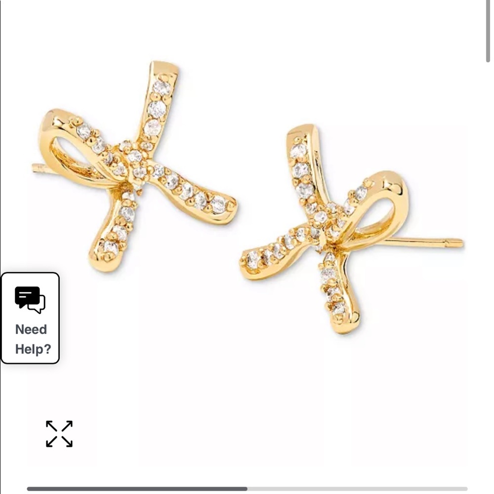 Kendra Scott pave bow studs
